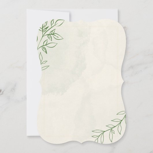 結婚式招待状 招待状 (裏面)