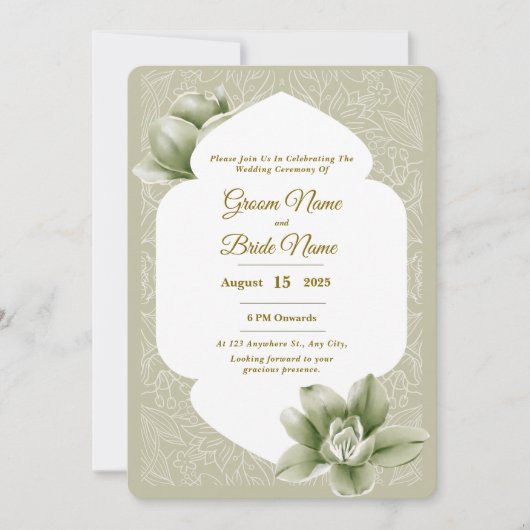 結婚式招待状 招待状 (正面)