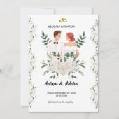 結婚式招待状 招待状 (正面)