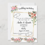 結婚式招待状 招待状 (正面)