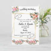 結婚式招待状 招待状 (スタンド正面)