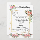 結婚式招待状 招待状 (正面/裏面)