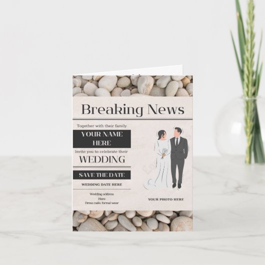 結婚式招待状 招待状 (正面)