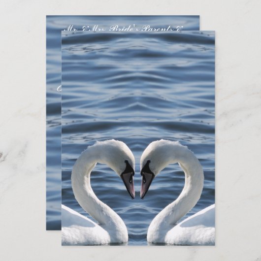 結婚式招待状 招待状 (正面/裏面)