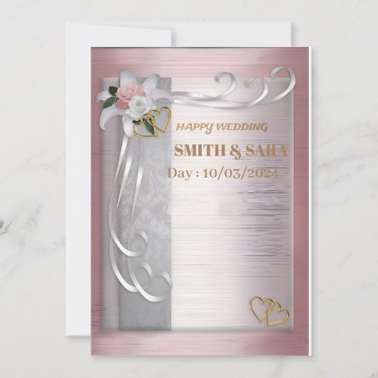 結婚式招待状 招待状 (正面)