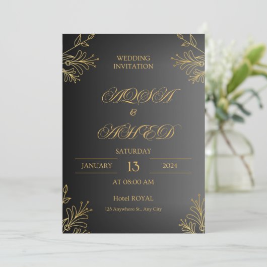 結婚式招待状 招待状 (スタンド正面)