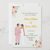 結婚式招待状 招待状 (正面)