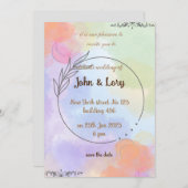 結婚式招待状 招待状 (正面/裏面)