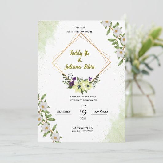 結婚式招待状 招待状 (スタンド正面)