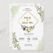 結婚式招待状 招待状 (正面/裏面)