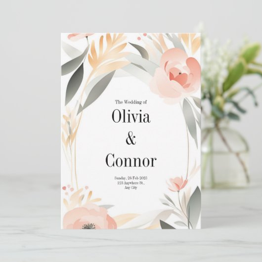 結婚式招待状 招待状 (スタンド正面)