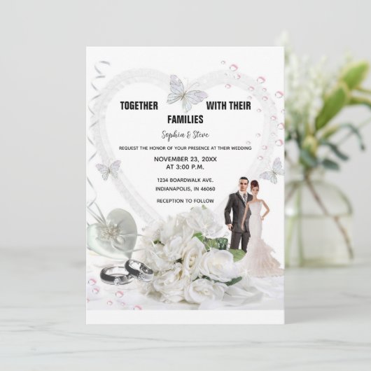 結婚式招待状 招待状 (スタンド正面)