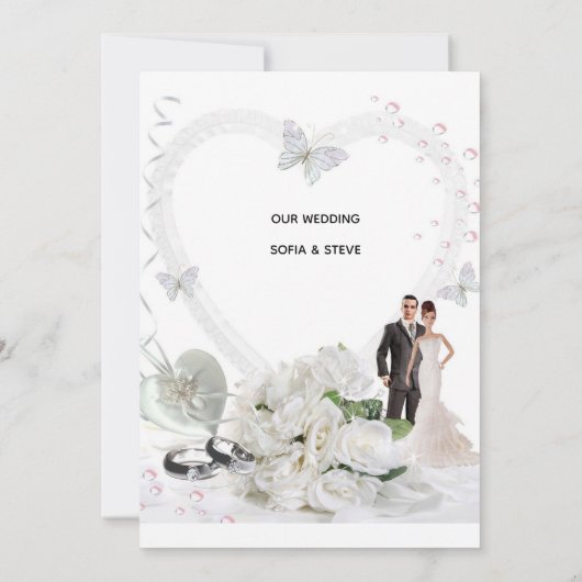 結婚式招待状 招待状 (裏面)