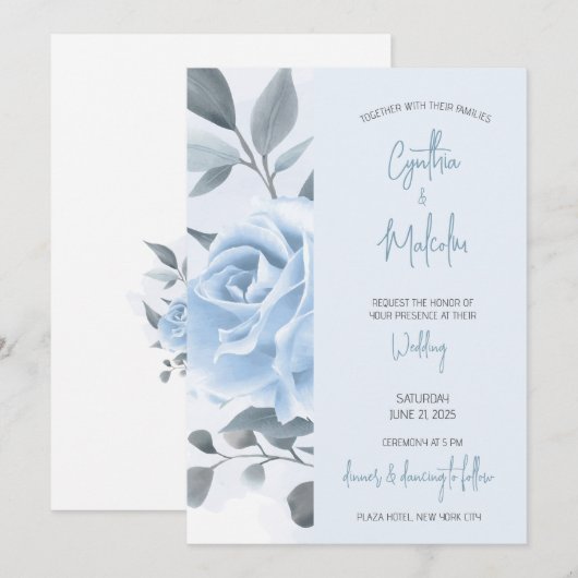 結婚式招待状 招待状 (正面/裏面)