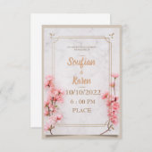 結婚式招待状 招待状 (正面/裏面)