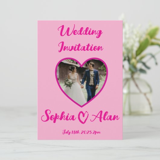 結婚式招待状 招待状 (スタンド正面)