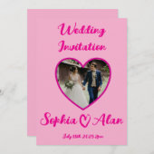 結婚式招待状 招待状 (正面/裏面)