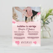 結婚式招待状 招待状 (スタンド正面)