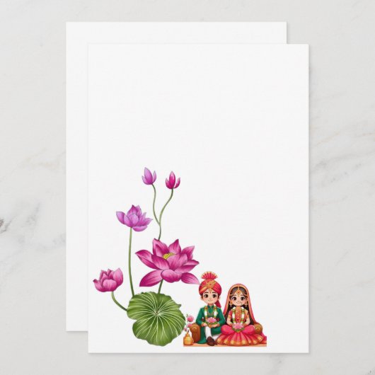 結婚式招待状 招待状 (正面/裏面)