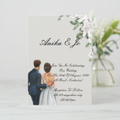 結婚式招待状 招待状 (スタンド正面)