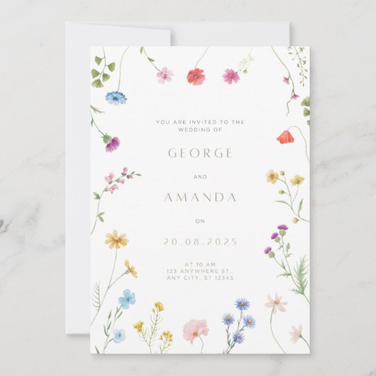 結婚式招待状 招待状 (正面)