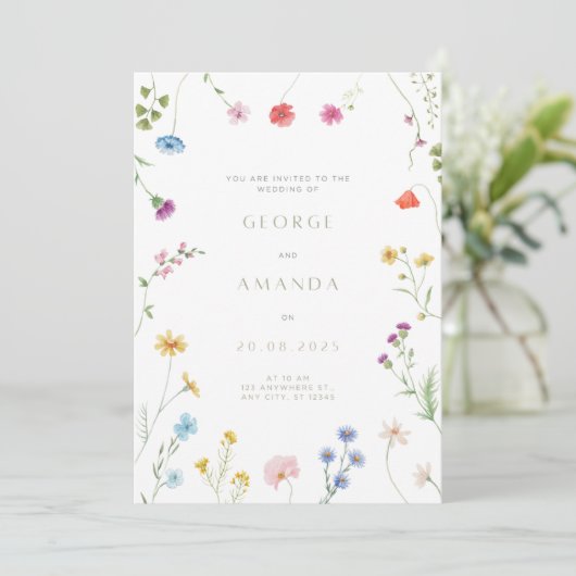 結婚式招待状 招待状 (スタンド正面)