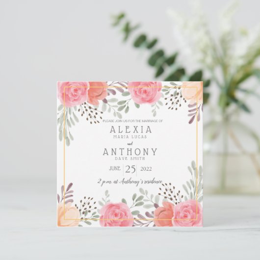 結婚式招待状 招待状 (スタンド正面)