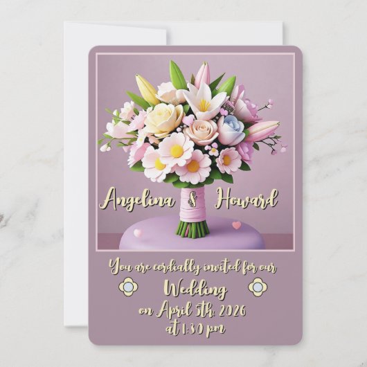 結婚式招待状 招待状 (正面)