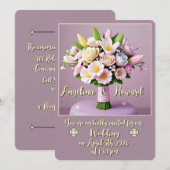 結婚式招待状 招待状 (正面/裏面)