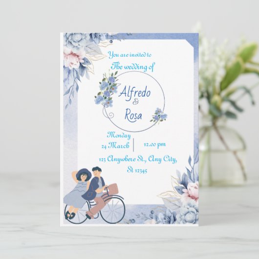 結婚式招待状 招待状 (スタンド正面)