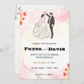 結婚式招待状 招待状 (正面/裏面)