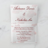 結婚式招待状 招待状 (内部)