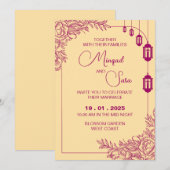 結婚式招待状 招待状 (正面/裏面)