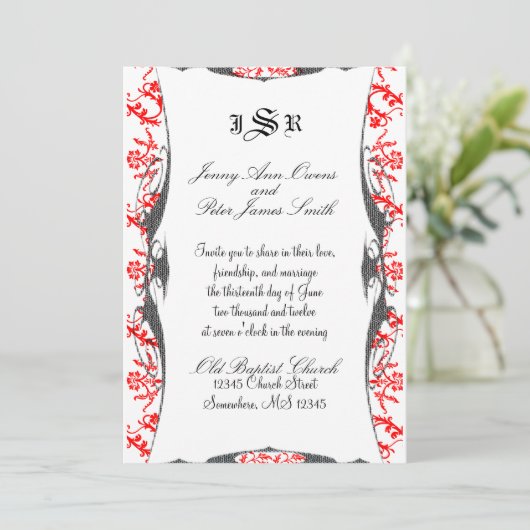 結婚式招待状 招待状 (スタンド正面)