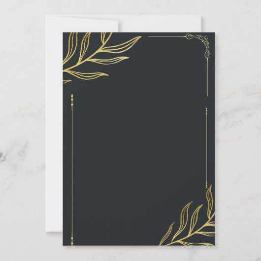 結婚式招待状 招待状 (裏面)