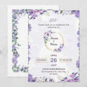 結婚式招待状 招待状 (正面/裏面)