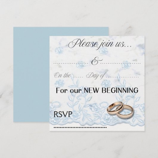 結婚式招待状 招待状 (正面/裏面)