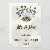 結婚式招待状 招待状 (正面/裏面)