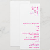 結婚式招待状 招待状 (正面/裏面)