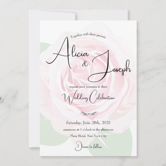 結婚式招待状 招待状 (正面)