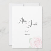 結婚式招待状 招待状 (裏面)