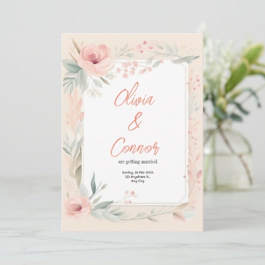 結婚式招待状 招待状 (スタンド正面)