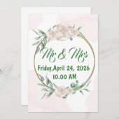 結婚式招待状 招待状 (正面/裏面)