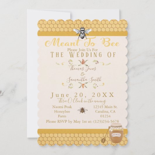 結婚式招待状 招待状 (正面)