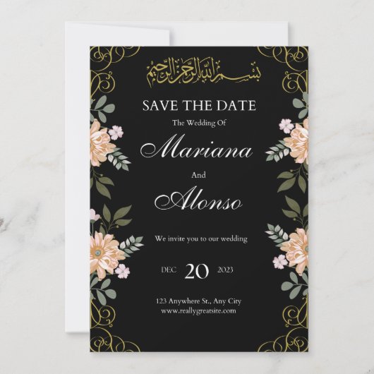 結婚式招待状 招待状 (正面)