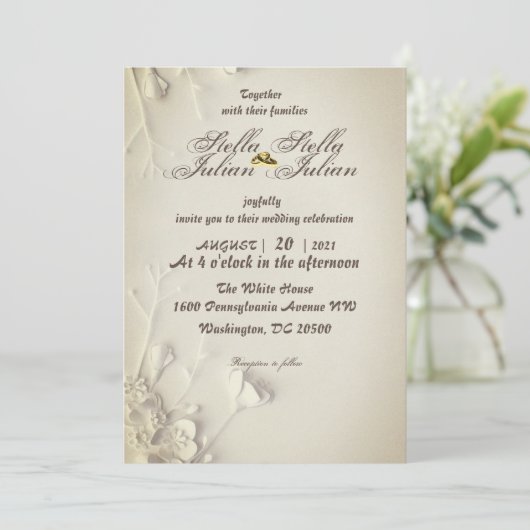 結婚式招待状 招待状 (スタンド正面)