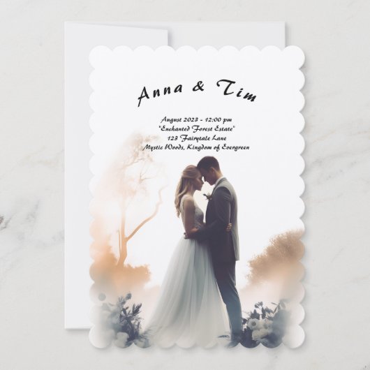 結婚式招待状 招待状 (正面)