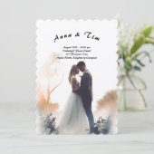 結婚式招待状 招待状 (スタンド正面)