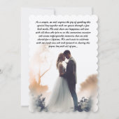 結婚式招待状 招待状 (裏面)