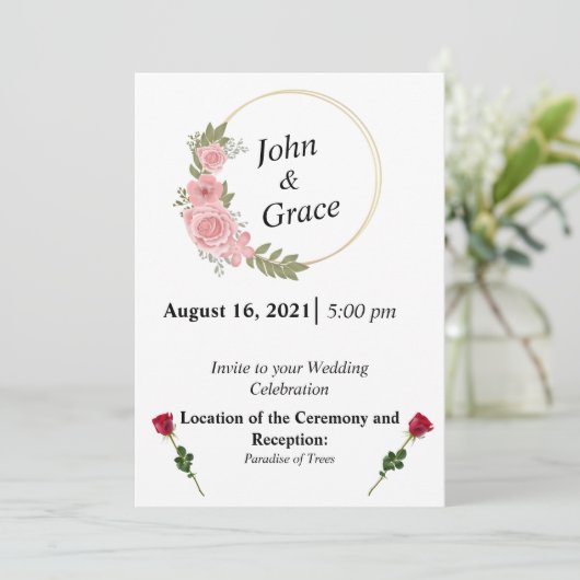 結婚式招待状 招待状 (スタンド正面)